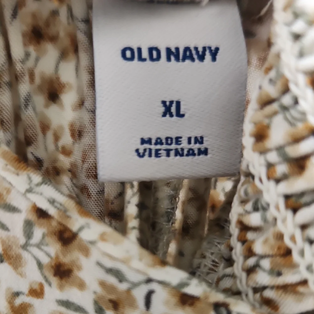 Old Navy Tan Floral Maxi Dress - Picture 2 of 9